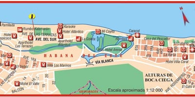 Kat jeyografik nan playa del este Kiba